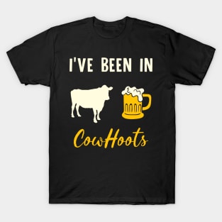 Funny Drunk Cow in Cowhoots- Cow Appreciation Party T-Shirt